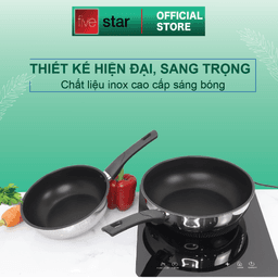 Thumbnail Chảo Chống Dính Bếp Từ Sâu Lòng Fivestar 3 Đáy Cao Cấp , tặng 1 sạn dừa 2