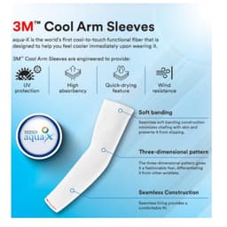 Thumbnail [1 Cặp] Ống Tay 3M™ Chống Nắng Nóng - UV 50++  xỏ ngón Free size < 90 kg , Kéo dài 50cm, PS2000H 3