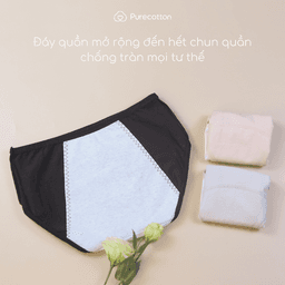 Thumbnail Quần lót chống tràn nguyệt san BIGSIZE Purecotton chất liệu cotton cao cấp PC085 3