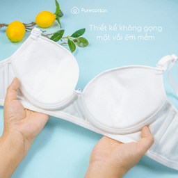 Thumbnail Áo lót bé gái Purecotton chất liệu cotton cao cấp kiểu dáng cài khuy có đệm Muse Bra PC102 4