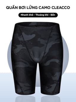 Thumbnail Quần Bơi Lửng mẫu 2025 Tặng Kèm Nón Bơi Quần Bơi Nam Hoa Văn Camo Co Giãn Thoát Khí Nhanh Khô Cleacco Boro Sport 1