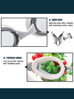 Thumbnail Kính Bơi KIếng Bơi Chính Hãng Chống Sương Chống UV Đệm Mắt Cao Su Dây Đeo Êm Ái Cleacco SG1670 Boro Sport 3