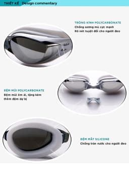 Thumbnail Kính Bơi Tặng Kèm BỊt Tai Bịt Mũi Kính Bơi Chuyên Nghiệp Chống Sương Chống UV Dây Đeo Êm Ái Cleacco DL603 Boro Sport 3