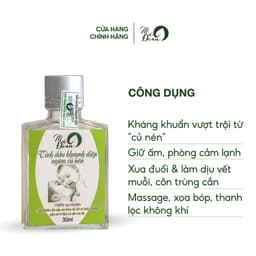 Thumbnail Tinh dầu khuynh diệp củ nén Mệ Đoan, kháng khuẩn, giữ ấm, xông phòng, thanh lọc không khí 2