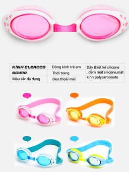 Thumbnail Kính Bơi Cho Trẻ Em Chuyên Dụng YESURE CLEACCO cao cấp chống tia UV ,chống sương mờ chất liệu ABS, BORO SPORT 3