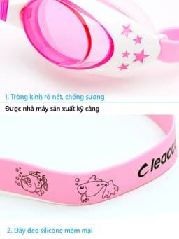 Thumbnail Kính Bơi Cho Trẻ Em Chuyên Dụng YESURE CLEACCO cao cấp chống tia UV ,chống sương mờ chất liệu ABS, BORO SPORT 4