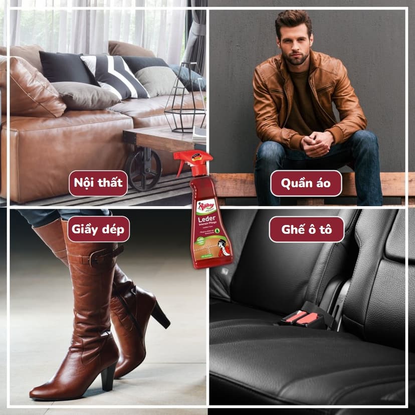 Ảnh Làm Sạch Túi Da, Giày Da, Đồ Da Cao Cấp POLIBOY Vệ Sinh Giày Da, Túi Da, Làm Mới Ghế Da Ô Tô, Sofa Da 2