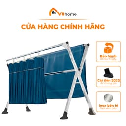 Thumbnail Giàn phơi quần áo AVOHOME loại sào treo đồ thông minh dạng giá phơi gấp gọn có bánh xe, thiết kế kiểu sào inox 1