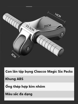 Thumbnail Con Lăn Tập Cơ Bụng Bảo Hành 12 Tháng Bánh Lăn Tập Cơ Bụng Chắc Chắn Chống Trượt Tải Trọng 150kg Cleacco CLX BORO SPORT 3