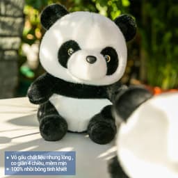 Thumbnail Gấu bông gấu trúc Panda Pikaboo gấu trúc nhồi bông tinh khiết cao cấp, lông mềm mịn co dãn 4 chiều 2