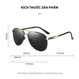 Thumbnail Kính Mát Nam Cao Cấp AORON Tròng Mắt Polaroid Chống Chói Lóa Và Tia UV Cực Tím Đẳng Cấp Nam Tính Cực Chất AK124 1