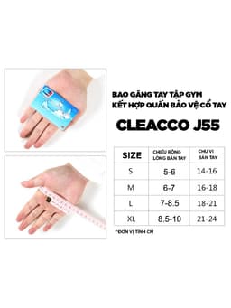 Thumbnail Găng Tay Tập Gym Chính Hãng Cleacco – Boro Sport | Mẫu Mới 2025 | Chống Trượt – Quấn Cổ Tay – Thoáng Khí – Êm Tay 2