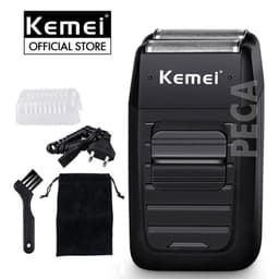 Thumbnail Máy cạo râu khô Kemei KM-1102 chuyên nghiệp với công suất mạnh mẽ có thể cạo trắng chân tóc, fade 2 lưỡi kép cao cấp 2
