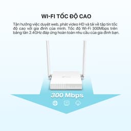 Thumbnail Bộ Phát Wifi TP-Link TL-WR820N Chuẩn N 300Mbps Bảo Vệ Mạng Gia Đình Tối Đa 1