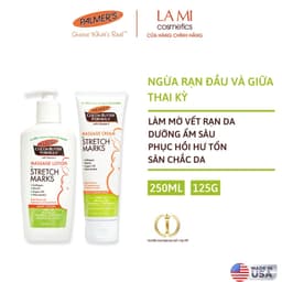 Thumbnail COMBO Ngăn ngừa rạn cho mẹ bầu ĐẦU và GIỮA thai kỳ Palmer's (Kem rạn 125g và Lotion rạn 250ml) 1