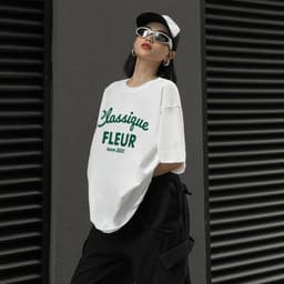 Thumbnail Áo thun NELLY Cotton 260gsm Premium - Classique  Tay Lỡ Form Rộng Nam Nữ 2