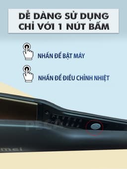 Thumbnail Máy duỗi tóc điều chỉnh 5 mức nhiệt Kemei KM-2518 sử dụng được cho mọi loại tóc có thể là ép tóc, uốn cụp, uốn sóng 3