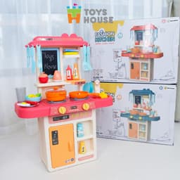 Thumbnail Bộ đồ chơi nhà bếp có vòi nước cho trẻ em 2 đến 6 tuổi, 36 chi tiết mô phỏng đồ dùng nhà bếp nấu ăn Toyshouse 889-169 3