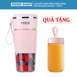 Thumbnail Máy xay sinh tố cầm tay mini đa năng YOICE 6 lưỡi cối thủy tinh dung tích 300ml [HÀNG CHÍNH HÃNG - BẢO HÀNH 1 NĂM] 1
