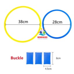 Thumbnail Combo 10 Vòng Thể Dục Nhựa Đường Kính 38cm Cho Bé Mầm Non 3