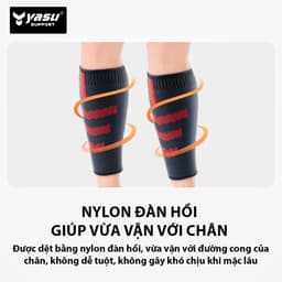 Thumbnail Băng bảo vệ bắp chân calf cao cấp Yasu 8701 (1 chiếc) 4