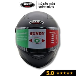 Thumbnail Mũ bảo hiểm Fullface SUNDY Helmets HP04K chính hãng, kiểu dáng mạnh mẽ, thể thao nam tính 2
