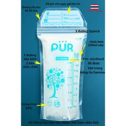 Thumbnail Túi trữ sữa Pur, hộp 50 túi và hộp 24 túi 3
