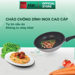 Thumbnail Chảo chống dính bếp từ 3 đáy inox 430 Fivestar Standard 16cm - 20cm - 22cm - 24cm -26cm - 28cm 4