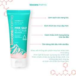 Thumbnail Tẩy tế bào chết da đầu muối hồng Himalaya - Giảm bết tóc - Giảm gàu - Giúp phồng tóc - Biocarepharma - Tuýp 50gr 4