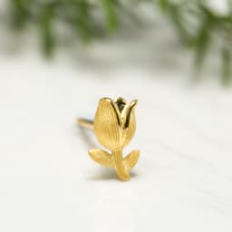 Thumbnail PRIMA Bông Tai Vàng 24K - BST Mono Chic - Hoa Tulip (Chuôi+ Chốt 18k) - ( 1 chiếc)  - 111E3560 2