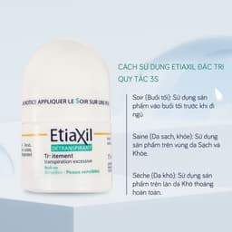 Thumbnail Lăn Khử Mùi EtiaXil Nhãn Xanh Cho Da Nhạy Cảm 15ml Detranspirant Traitement Roll-On Peaux Sensibles 2