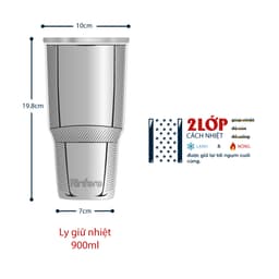 Thumbnail Đế Silicone Cho Ly Giữ Nhiệt Rinfere 900ml và 590ml Chống Trơn Trượt Và Giảm Tiếng Ồn 3
