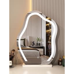 Thumbnail Gương hạt đậu để bàn trang điểm có viền phun cát led cảm ứng cao cấp VUADECOR (Tặng đế gỗ) 2