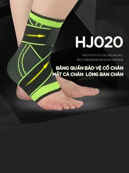 Thumbnail Băng Quấn Bảo Vệ Cổ Chân Chính Hãng Băng Cổ Chân Mắt Cá Chân Chất Liệu Thun Thoáng Mát Cleacco BQBVCC Boro Sport 2