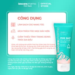 Thumbnail Tẩy tế bào chết da đầu muối hồng Himalaya - Giảm bết tóc - Giảm gàu - Giúp phồng tóc - Biocarepharma - Tuýp 50gr 3