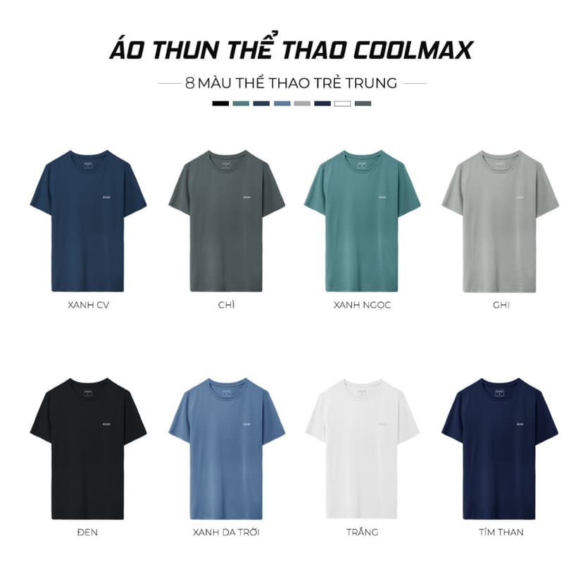Ảnh Áo thun thể thao nam Guzado chất coolmax thể thao mát lạnh thoáng khí,vận động thoải mái GTS02 2