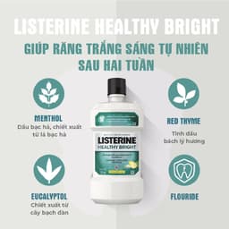 Thumbnail Nước Súc Miệng Listerine Cool Mint Giúp Răng Trắng Sáng Và Thơm Miệng 750ml/250ml 4