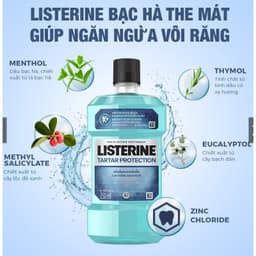 Thumbnail Nước Súc Miệng Listerine Cool Mint Giúp Răng Trắng Sáng Và Thơm Miệng 750ml/250ml 3