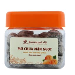 Thumbnail Ô mai (xí muội) mơ chua mặn ngọt Hồng Lam, dạng hộp. Có vị chua, mặn, ngọt 2