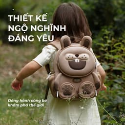 Thumbnail Balo cho bé Zoyzoii B38 hình thú chính hãng, chất vải SBR cao cấp, siêu nhẹ, khóa YKK nhập khẩu Nhật 3