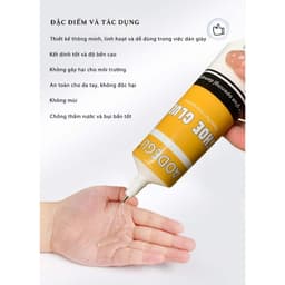 Thumbnail Keo Dán Giày Dép Siêu Dính Chắc Chắn Trong Suốt An Toàn Với Da Tay 60ml 3