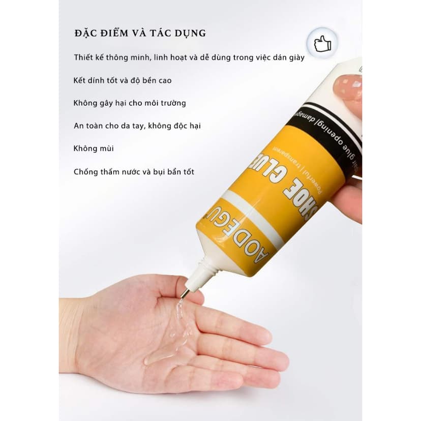 Ảnh Keo Dán Giày Dép Siêu Dính Chắc Chắn Trong Suốt An Toàn Với Da Tay 60ml 3