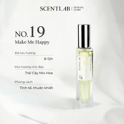 Thumbnail Nước hoa nữ SCENTLAB No.19 hương trái cây mix hoa Make Me Happy tinh dầu thơm lâu lưu hương 8h tiểu thư mini 10ml 3