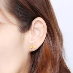 Thumbnail PRIMA Bông Tai Vàng 24K - BST Mono Chic - Cầu Vồng - 111E4078 (Chuôi+ Chốt 18k) - ( 1 chiếc) 1