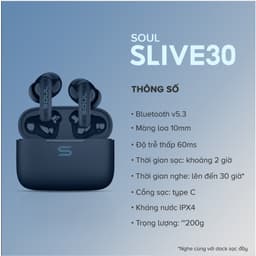 Thumbnail Tai nghe TrueWireless SOUL S-Live 30 - Công nghệ chống ồn ENC, Kháng nước IPX4, Bluetooth 5.3, Độ trễ 60ms, BH 12 tháng 1