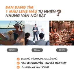 Thumbnail Lens mắt nâu mật ong độ cận 0-8 Nami nhãn hiệu Angel Eyes, kính áp tròng màu nâu tây tự nhiên đường kính 12.8mm 3