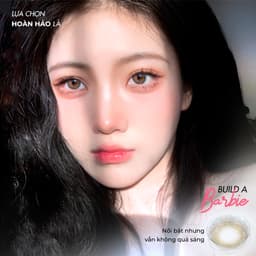 Thumbnail Lens xám tây có độ cận 0-8 Build a Barbie tự nhiên hiệu Angel Eyes (Lens màu xám khói có độ cận | Kính áp tròng màu xám) 4