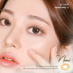 Thumbnail Lens mắt nâu mật ong độ cận 0-8 Nami nhãn hiệu Angel Eyes, kính áp tròng màu nâu tây tự nhiên đường kính 12.8mm 4