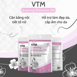 Thumbnail Viên uống tinh dầu hoa anh thảo VTM Evening Primrose Oil, hỗ trợ cân bằng nội tiết tố, làm đẹp da, tóc, móng 2