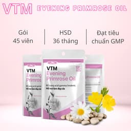 Thumbnail Viên uống tinh dầu hoa anh thảo VTM Evening Primrose Oil, hỗ trợ cân bằng nội tiết tố, làm đẹp da, tóc, móng 4